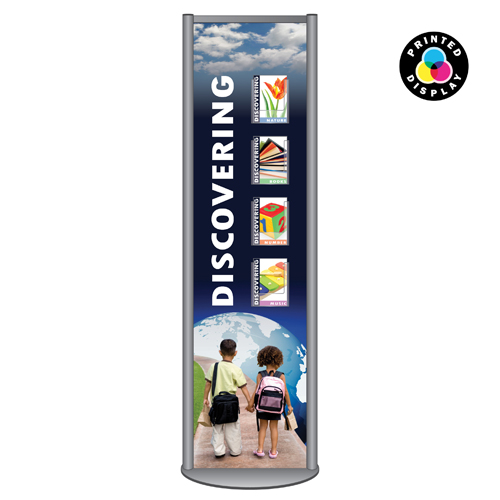 LsF2: 2m printed panel leaflet stands in aluminium frame