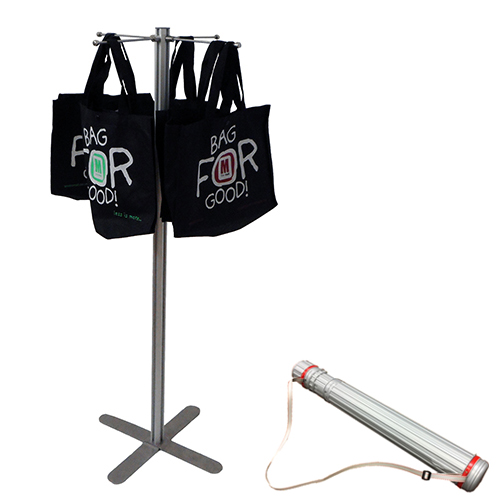 VF2C: Portable carrier bag stands